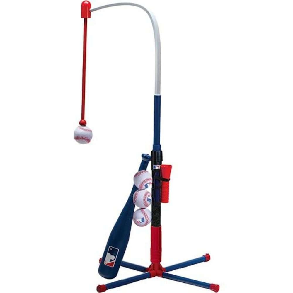 Franklin Sports Grow-with-Me Kids Baseball Batting Tee Set for Boys + Girls